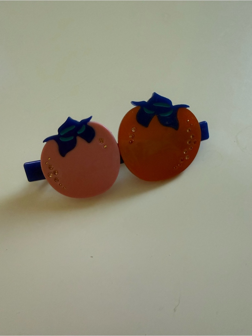 Pink & Orange Tomato Barette